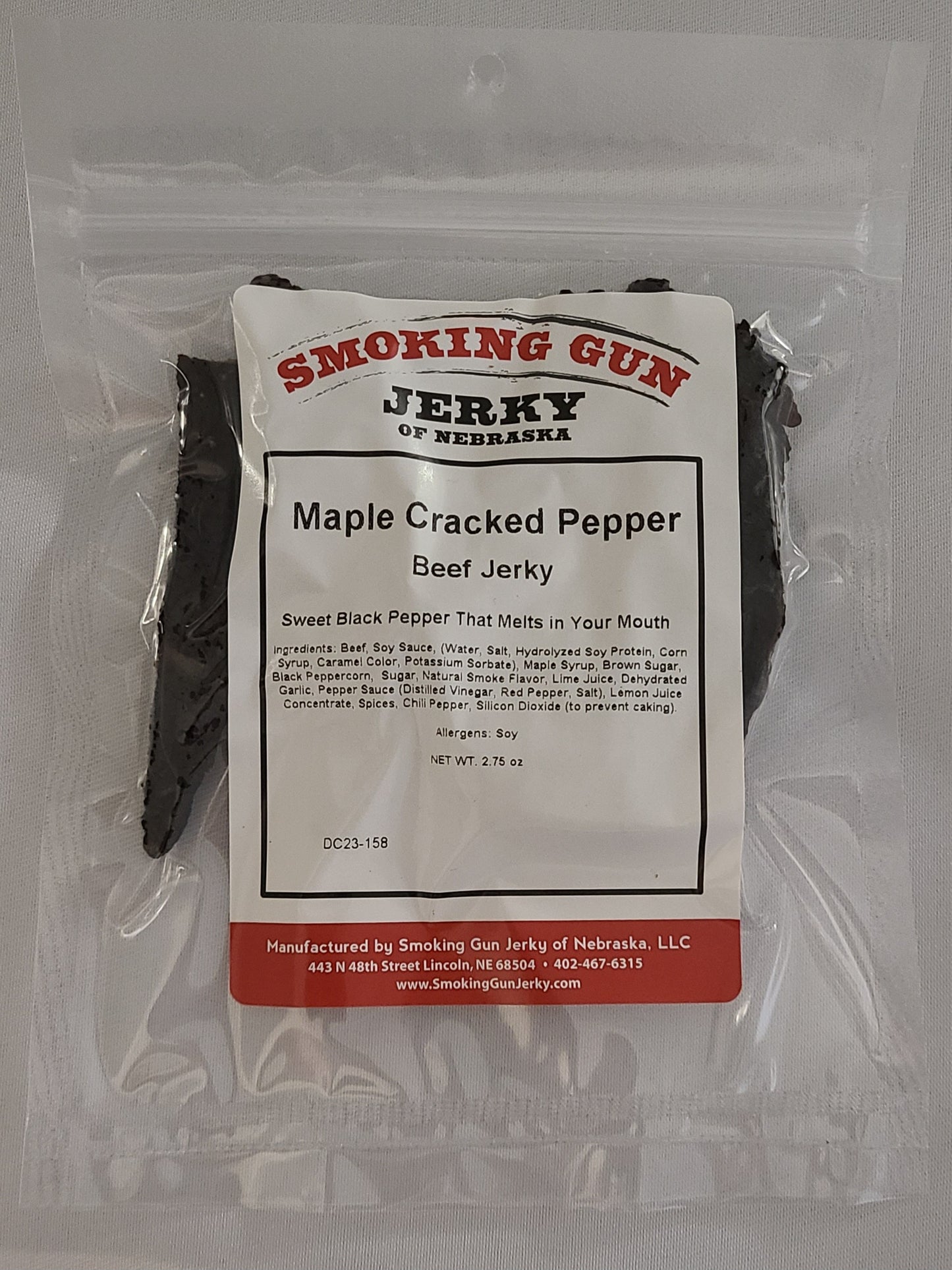 Maple & Cracked Pepper Beef Jerky