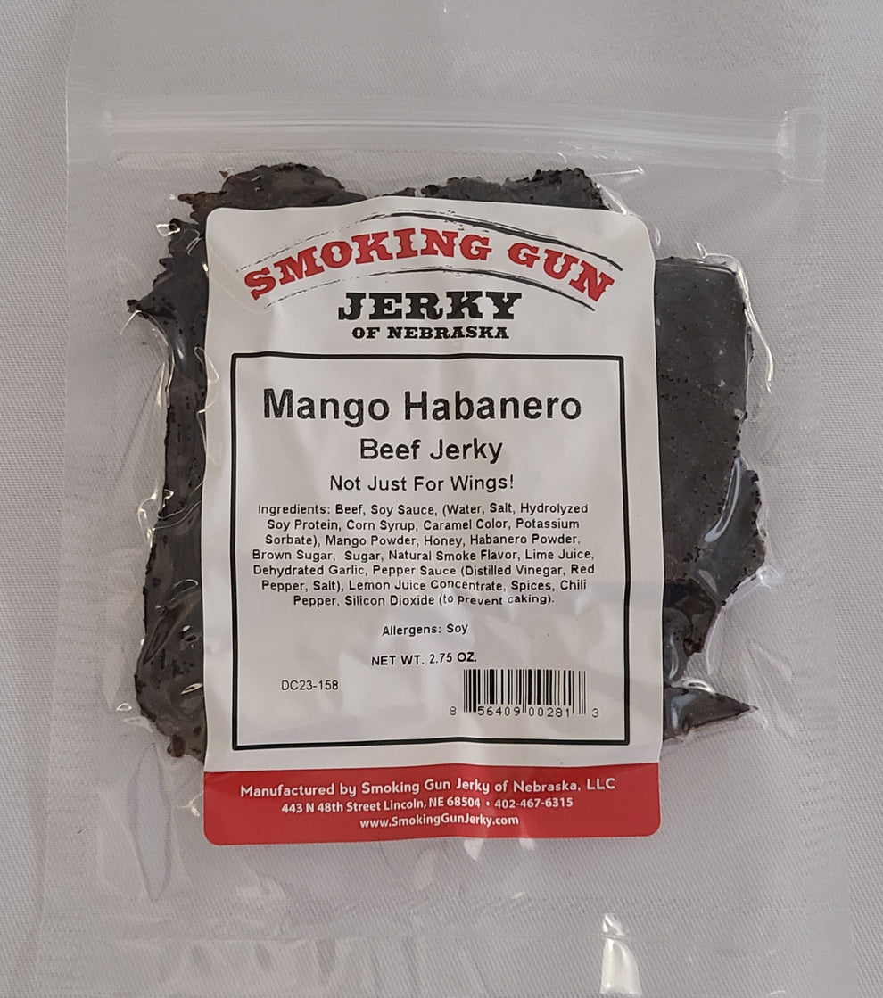 Mango Habanero Beef Jerky Smoking Gun Jerky of Nebraska