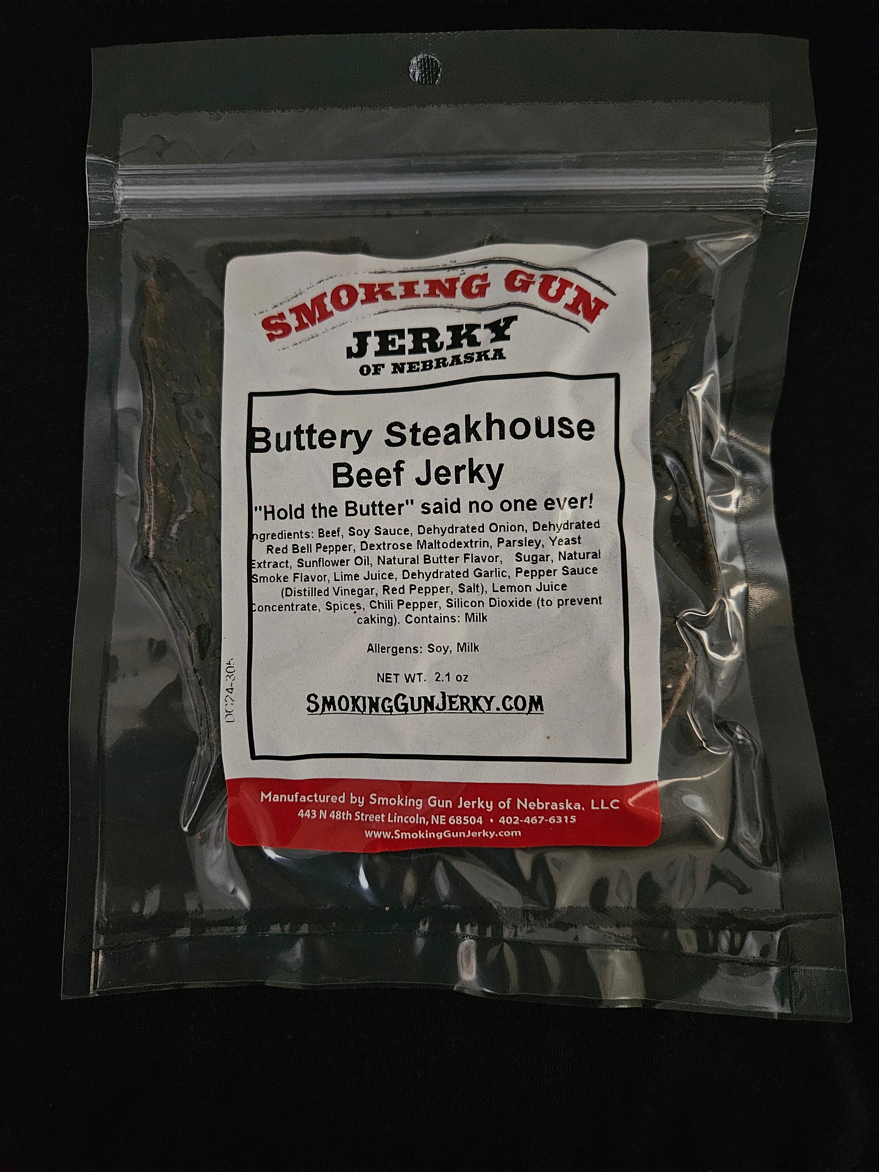 Buttery Steakhouse Beef Jerky – Smoking Gun Jerky of Nebraska