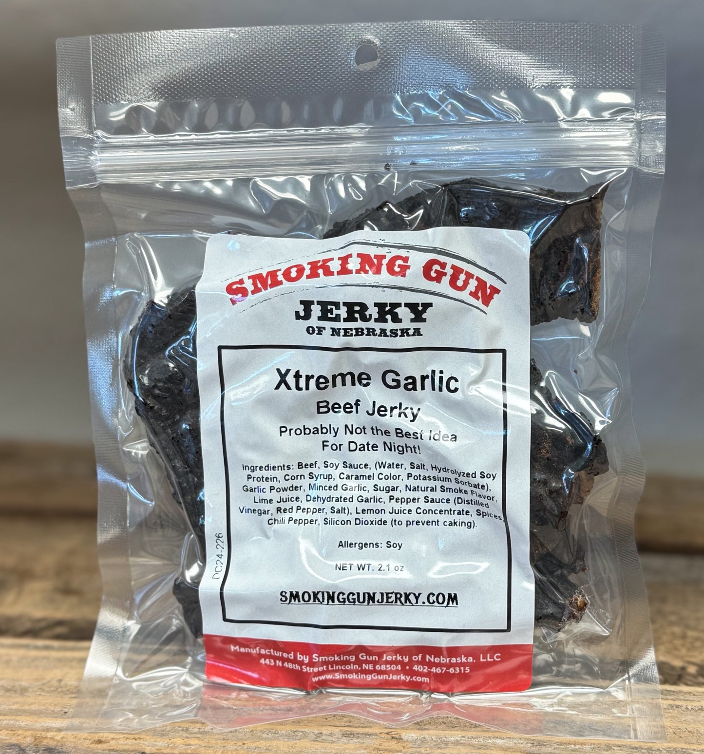 Xtreme Garlic Beef Jerky – Smoking Gun Jerky of Nebraska