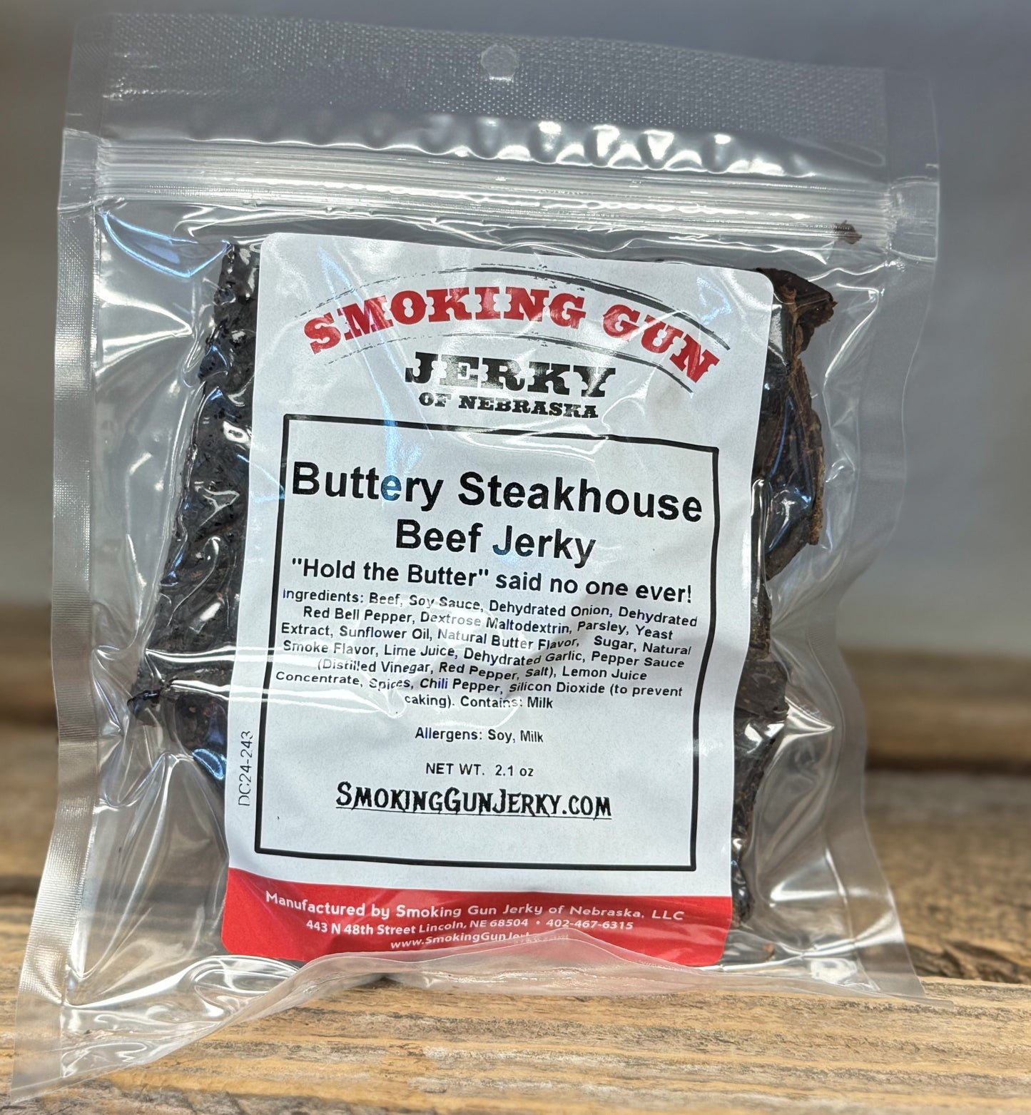 Buttery Steakhouse Beef Jerky – Smoking Gun Jerky of Nebraska